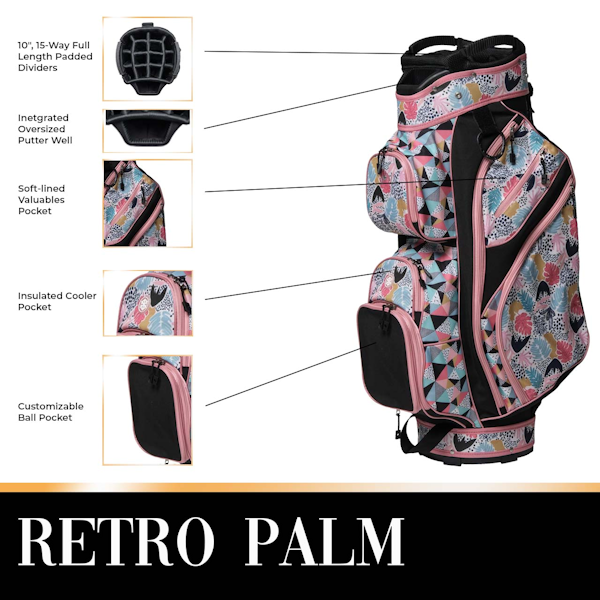 Glove it Retro Palm Golf Bag | Golf Clubs | Golf Accessories | Pickleball |  ShadeTree Golf